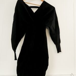 Chic Black Long Sleeve Dress